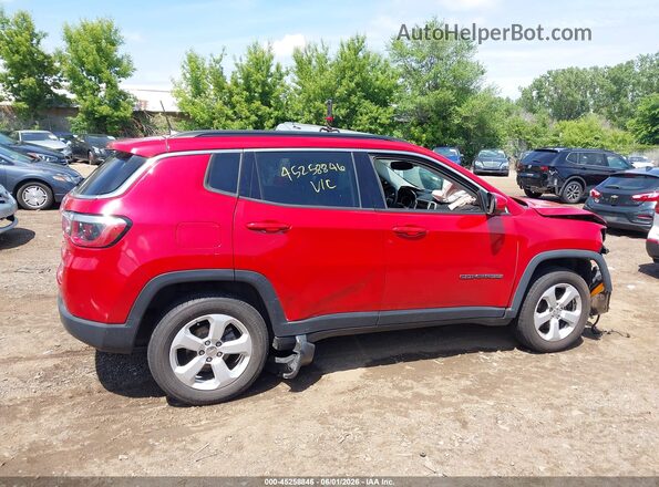 3C4NJDBB2JT239806 2018 JEEP COMPASS Red უკანა სალონის ხედი