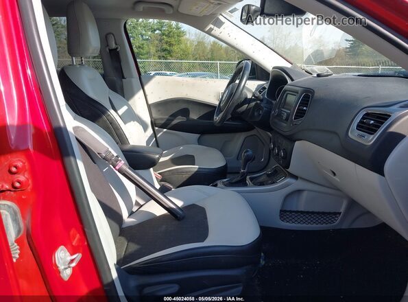 3C4NJDBB2JT373408 2018 JEEP COMPASS Red Vista interior delantera