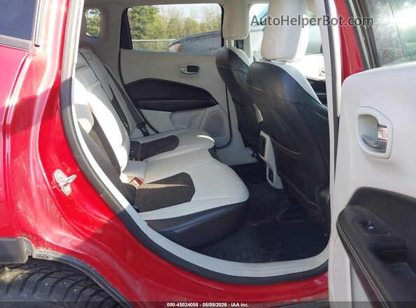 3C4NJDBB2JT373408 2018 JEEP COMPASS Red Vista de la etiqueta del VIN