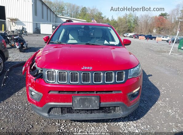 3C4NJDBB2JT373408 2018 JEEP COMPASS Red Vista del cuadro de instrumentos