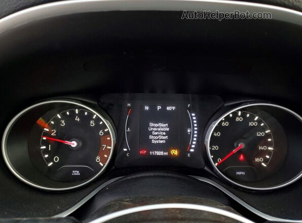 3C4NJDBB2KT696312 2019 JEEP COMPASS Red ხელსაწყოთა პანელის ხედი