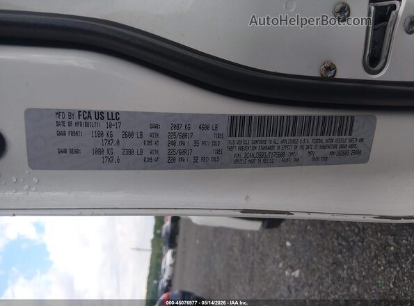 3C4NJDBB3JT175808 2018 JEEP COMPASS White Engine compartment view