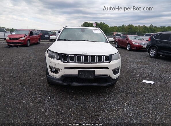 3C4NJDBB3JT175808 2018 JEEP COMPASS White Instrument cluster view
