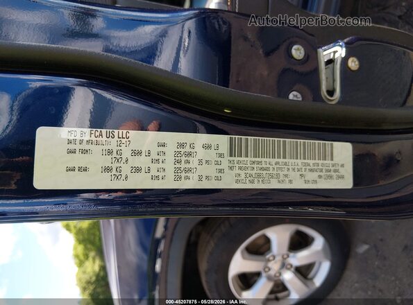 3C4NJDBB3JT256193 2018 JEEP COMPASS Dark Blue Engine compartment view