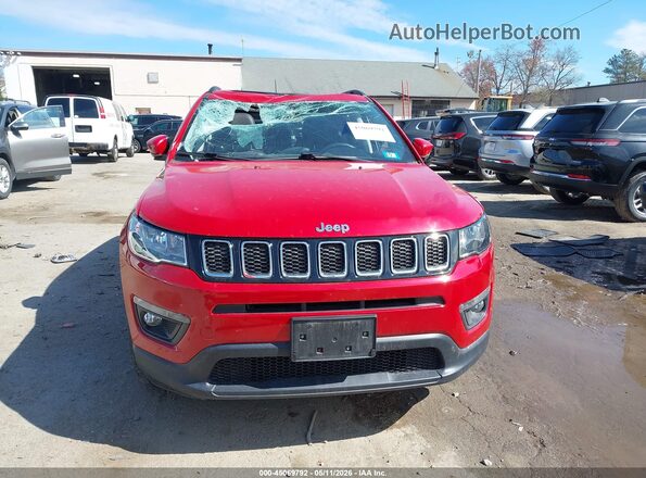 3C4NJDBB3JT435642 2018 JEEP COMPASS Red უკანა სალონის ხედი