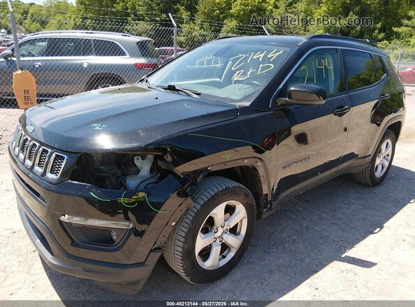 3C4NJDBB3JT440436 2018 JEEP COMPASS Черный Передняя левая четверть