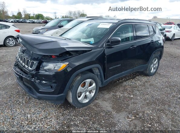 3C4NJDBB3KT742326 2019 JEEP COMPASS Черный Передняя левая четверть