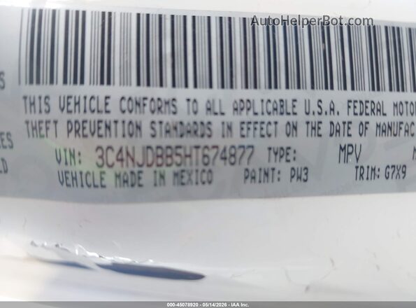 3C4NJDBB5HT674877 2017 JEEP NEW COMPASS White 