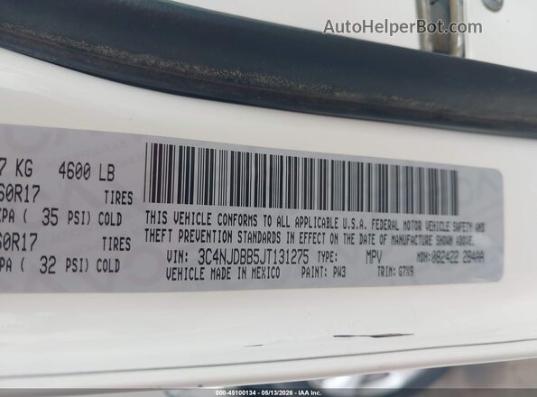 3C4NJDBB5JT131275 2018 JEEP COMPASS White Вид підкапотного простору