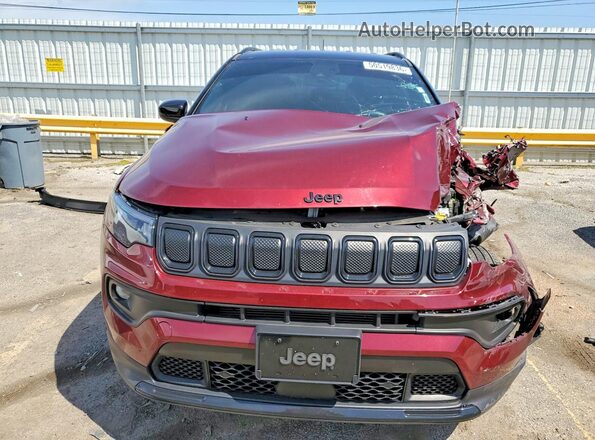 3C4NJDBB5NT165951 2022 JEEP COMPASS Burgundy წინა ხედი