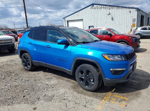 3C4NJDBB6MT506191 2021 JEEP COMPASS Blue Delantero derecho