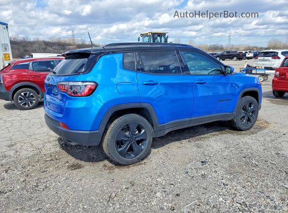 3C4NJDBB6MT506191 2021 JEEP COMPASS Blue Trasero derecho