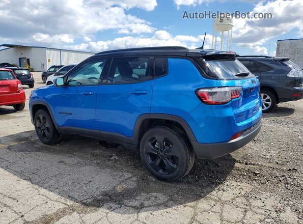 3C4NJDBB6MT506191 2021 JEEP COMPASS Blue Trasero izquierdo
