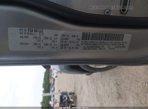 3C4NJDBB7HT692281 2017 JEEP NEW COMPASS Серебряный Вид подкапотного пространства