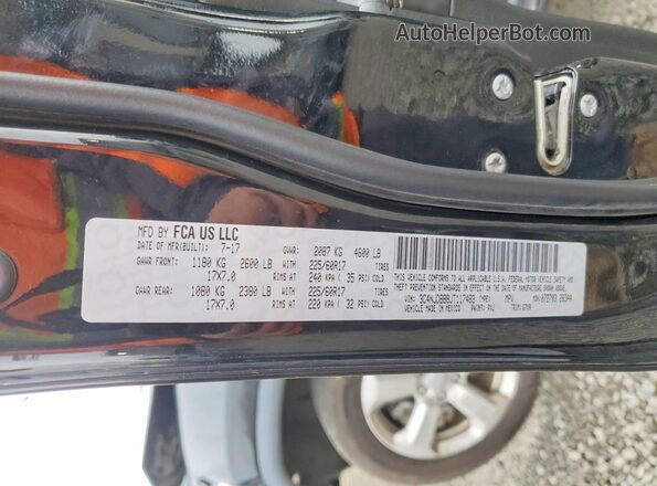 3C4NJDBB8JT117483 2018 JEEP COMPASS Black Вид наклейки з VIN-кодом