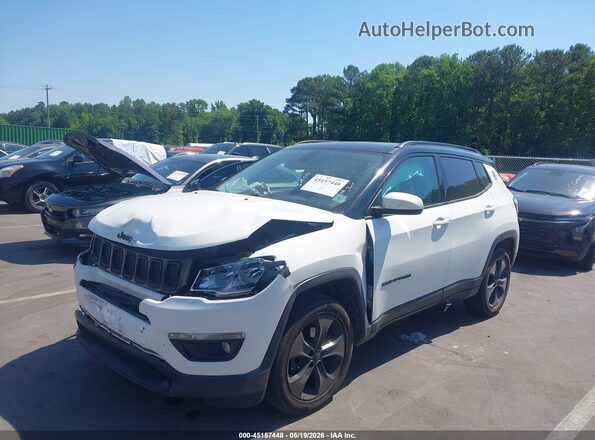 3C4NJDBB8KT713128 2019 JEEP COMPASS White წინა მარცხენა ხედი სამი მეოთხედიდან