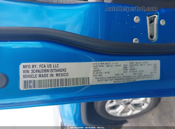 3C4NJDBN1ST544242 2025 JEEP COMPASS Blue Շարժիչի բաժամունքի տեսք