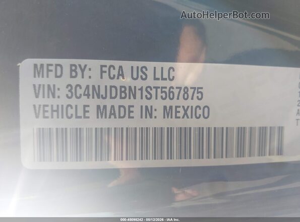 3C4NJDBN1ST567875 2025 JEEP COMPASS Black Вид підкапотного простору