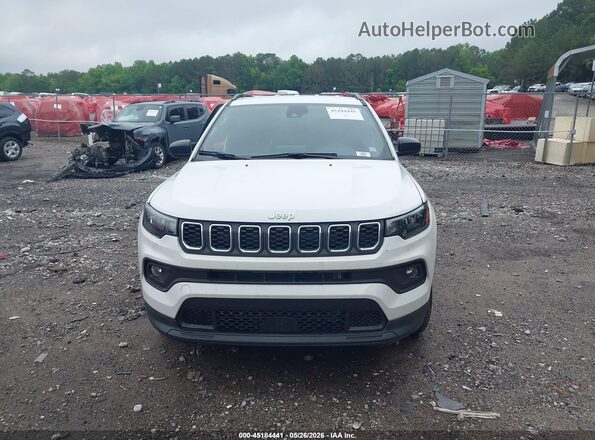 3C4NJDBN3ST570891 2025 JEEP COMPASS White Instrument cluster view