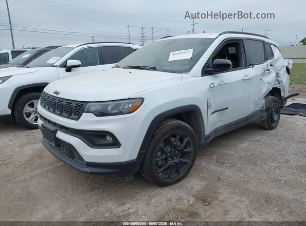 3C4NJDBN8ST607448 2025 JEEP COMPASS White Առջևի ձախ երեք քառորդ տեսարան