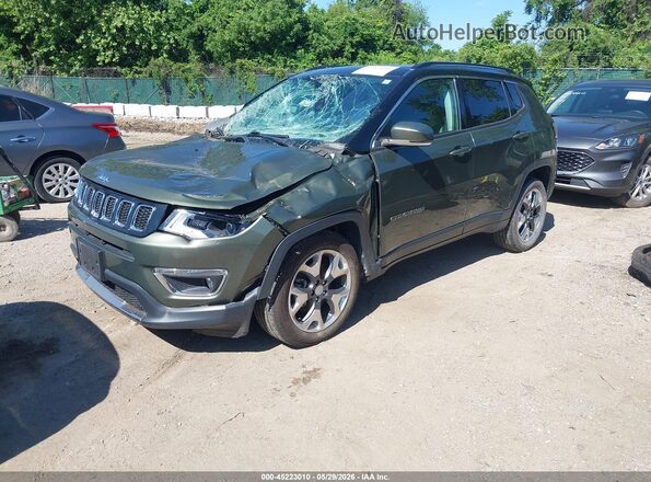 3C4NJDCB0JT434527 2018 JEEP COMPASS Green წინა მარცხენა ხედი სამი მეოთხედიდან