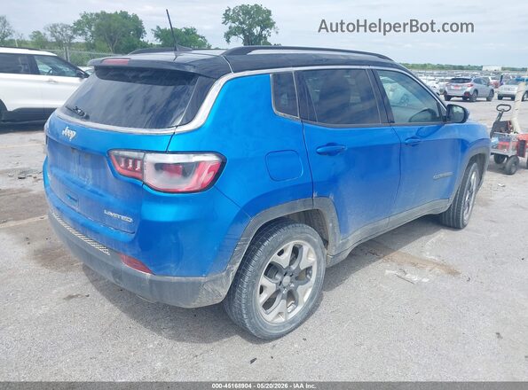 3C4NJDCB1JT230643 2018 JEEP COMPASS Синий Задняя правая четверть