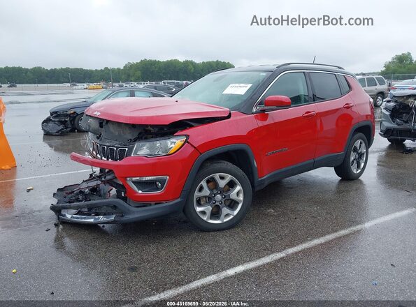 3C4NJDCB1KT595356 2019 JEEP COMPASS Красный Передняя левая четверть