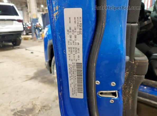 3C4NJDCB1LT101725 2020 JEEP COMPASS Blue Вид наклейки з VIN-кодом