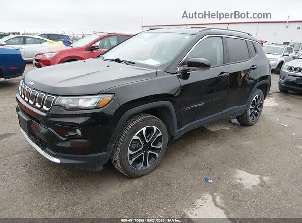 3C4NJDCB1NT107172 2022 JEEP COMPASS Black Przód lewy