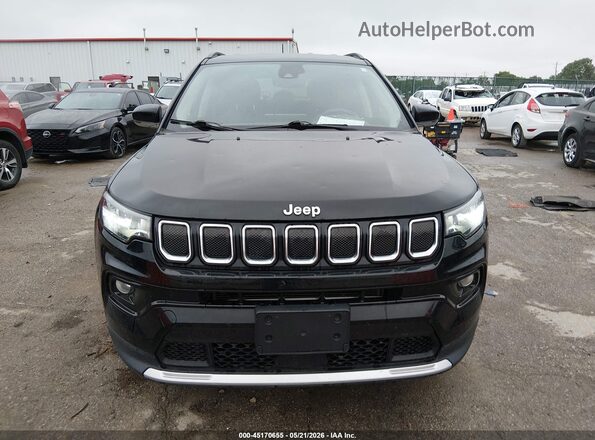 3C4NJDCB1NT107172 2022 JEEP COMPASS Black Widok zestawu wskaźników