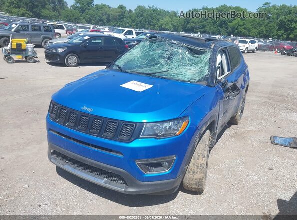 3C4NJDCB2HT627806 2017 JEEP NEW COMPASS Синий Передняя левая четверть