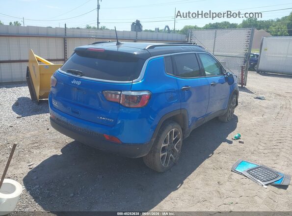 3C4NJDCB2HT627806 2017 JEEP NEW COMPASS Синий Задняя правая четверть