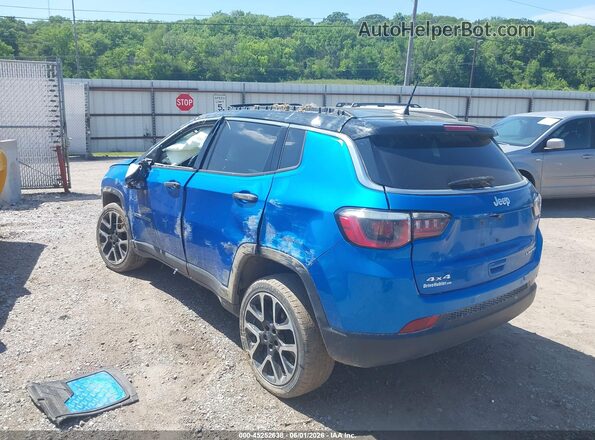 3C4NJDCB2HT627806 2017 JEEP NEW COMPASS Синий Задняя левая четверть
