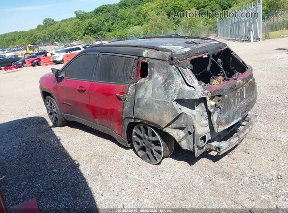 3C4NJDCB2JT373407 2018 JEEP COMPASS Red Rear left