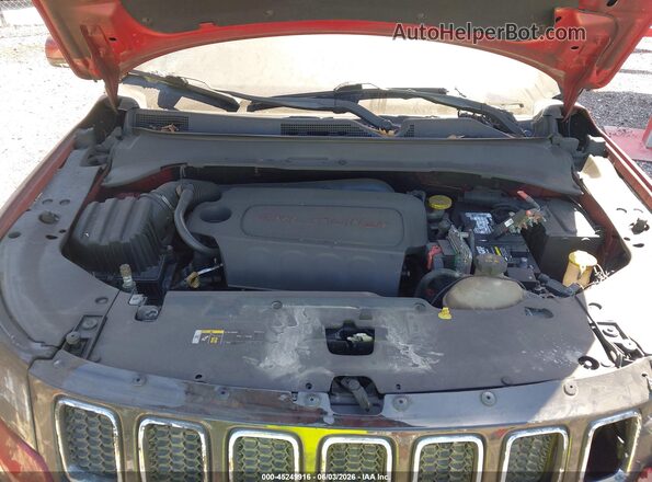 3C4NJDCB2JT373407 2018 JEEP COMPASS Red Rear view