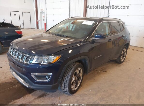 3C4NJDCB2KT666273 2019 JEEP COMPASS Синий Передняя левая четверть
