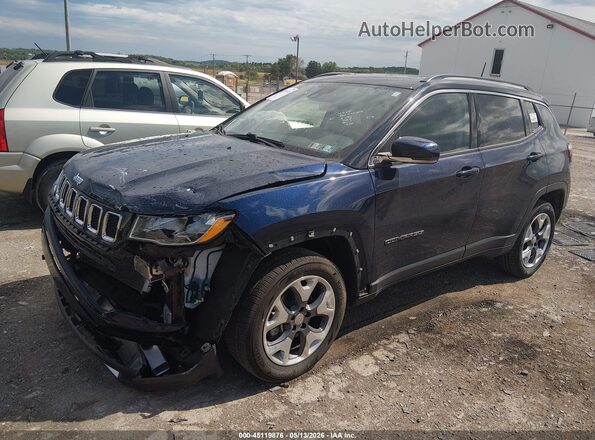 3C4NJDCB2MT508986 2021 JEEP COMPASS Blue Առջևի ձախ երեք քառորդ տեսարան