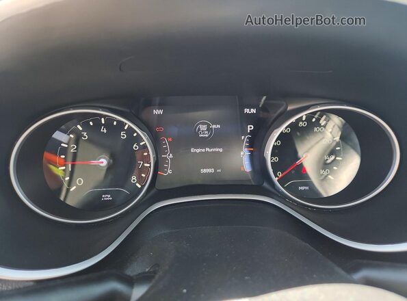 3C4NJDCB3LT137884 2020 JEEP COMPASS White Widok zestawu wskaźników