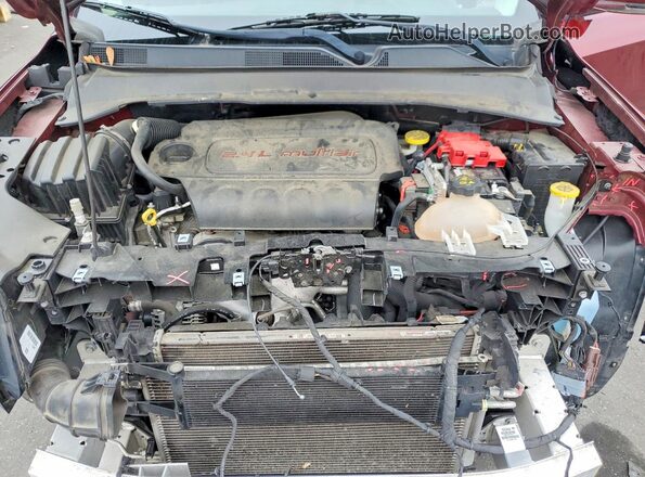 3C4NJDCB3MT523741 2021 JEEP COMPASS Maroon Вид задньої частини салону