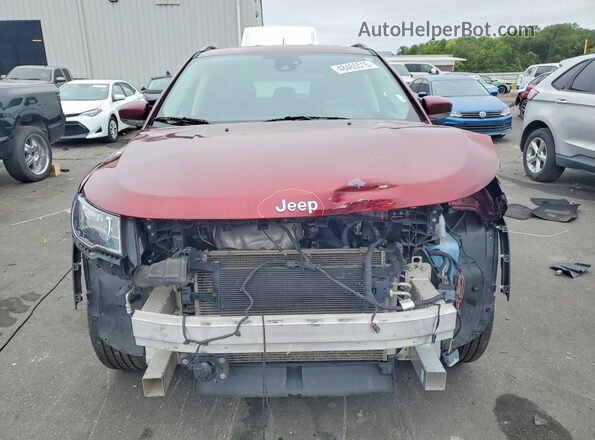 3C4NJDCB3MT523741 2021 JEEP COMPASS Maroon Вид спереду