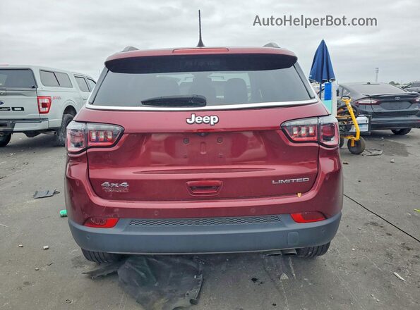 3C4NJDCB3MT523741 2021 JEEP COMPASS Maroon Вид ззаду