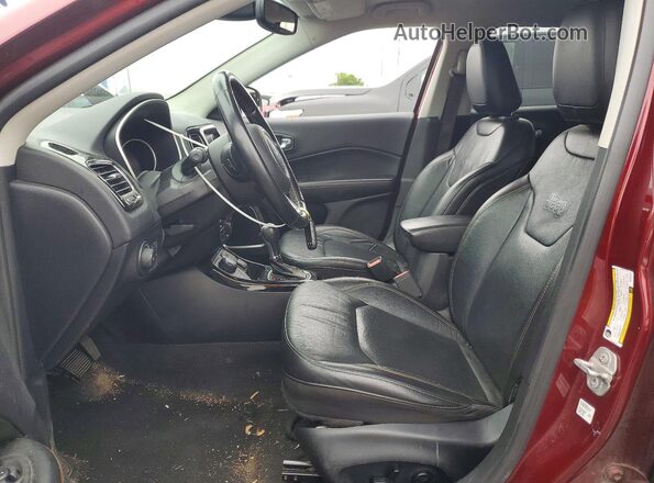 3C4NJDCB3MT523741 2021 JEEP COMPASS Maroon Вид салону спереду