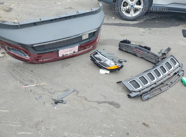 3C4NJDCB3MT523741 2021 JEEP COMPASS Maroon Вид підкапотного простору