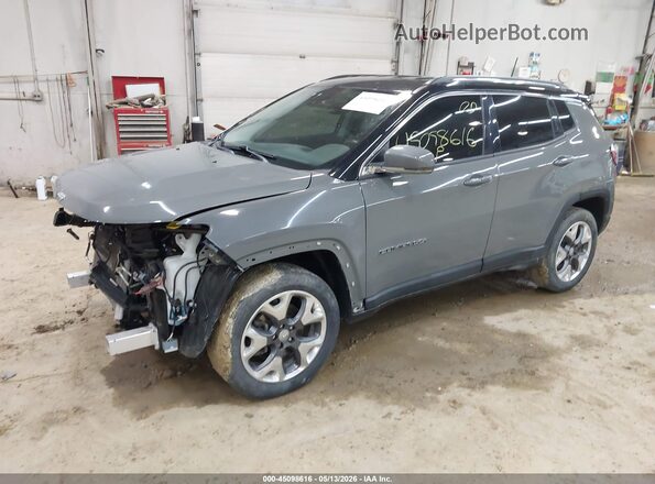 3C4NJDCB3MT547005 2021 JEEP COMPASS Gray წინა მარცხენა ხედი სამი მეოთხედიდან
