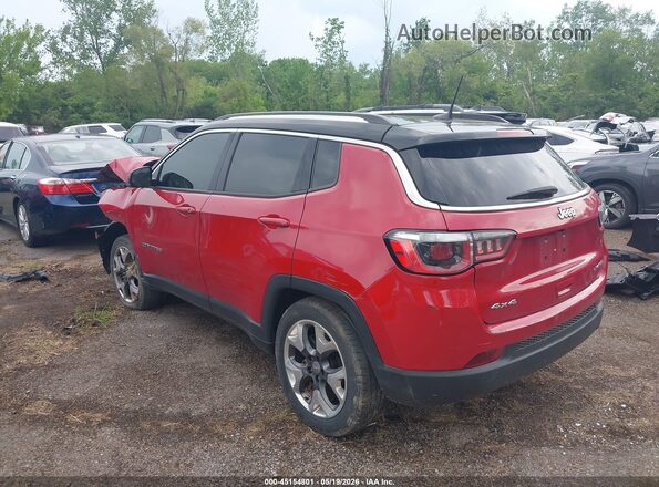 3C4NJDCB4JT153363 2018 JEEP COMPASS Red უკანა მარცხენა