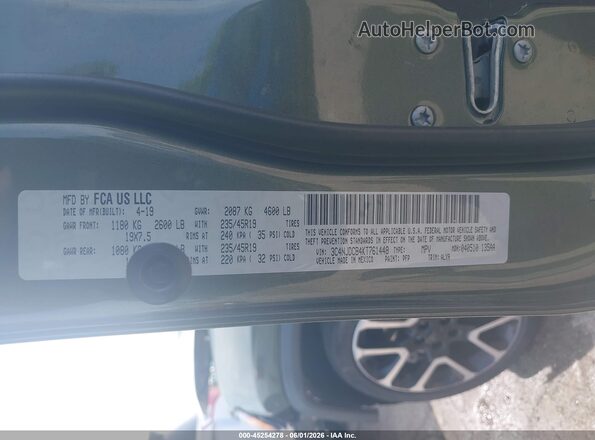 3C4NJDCB4KT761448 2019 JEEP COMPASS Green Widok komory silnika