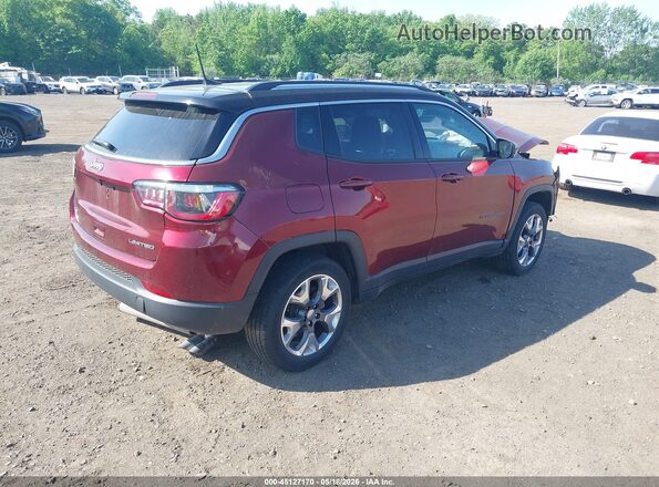 3C4NJDCB4LT223978 2020 JEEP COMPASS Бордовый Задняя правая четверть