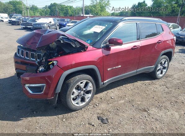 3C4NJDCB4LT223978 2020 JEEP COMPASS Бордовый Передняя левая четверть
