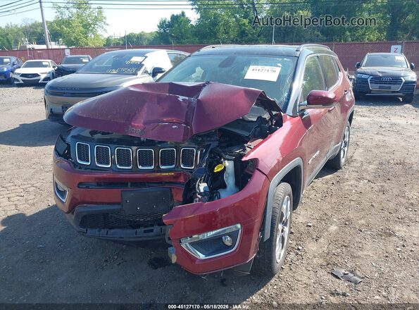 3C4NJDCB4LT223978 2020 JEEP COMPASS Бордовый Вид спереди