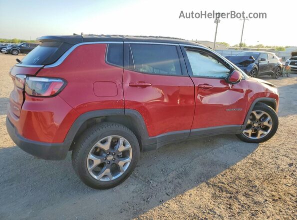 3C4NJDCB4MT533890 2021 JEEP COMPASS Burgundy Trasero derecho